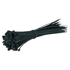 budle of black wire ties